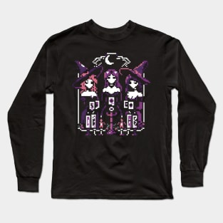 pixelated witch Long Sleeve T-Shirt